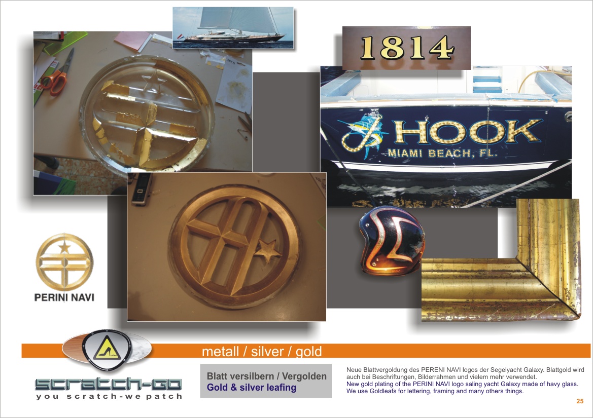 Gold letters mallorca